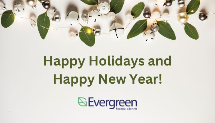 Happy holidays and happy new year from Evergreen Financial Advisers in Townsville